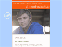 Tablet Screenshot of dietmarburdinski.de
